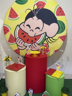 Decoração Melancia e Magali - Kit Prático Pegue e Monte